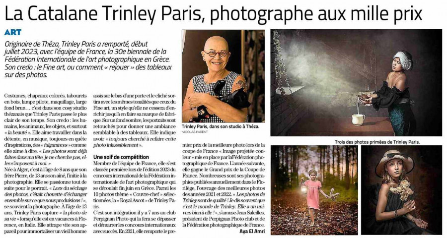 Trinley Paris, Photographe aux milles prix