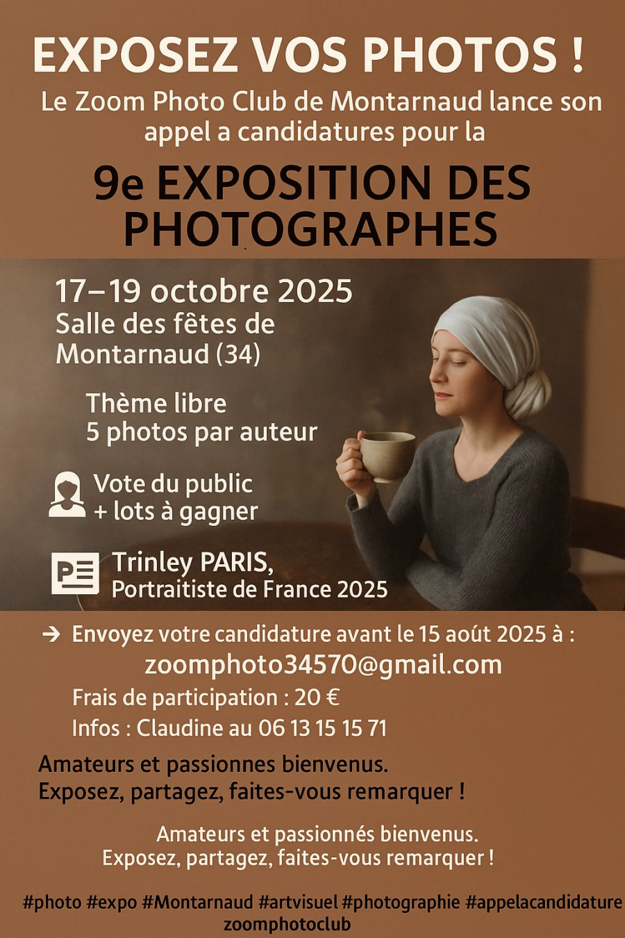 9ème Exposition des Photographes - Montarnaud - du 17 au 19 octobre 2025.