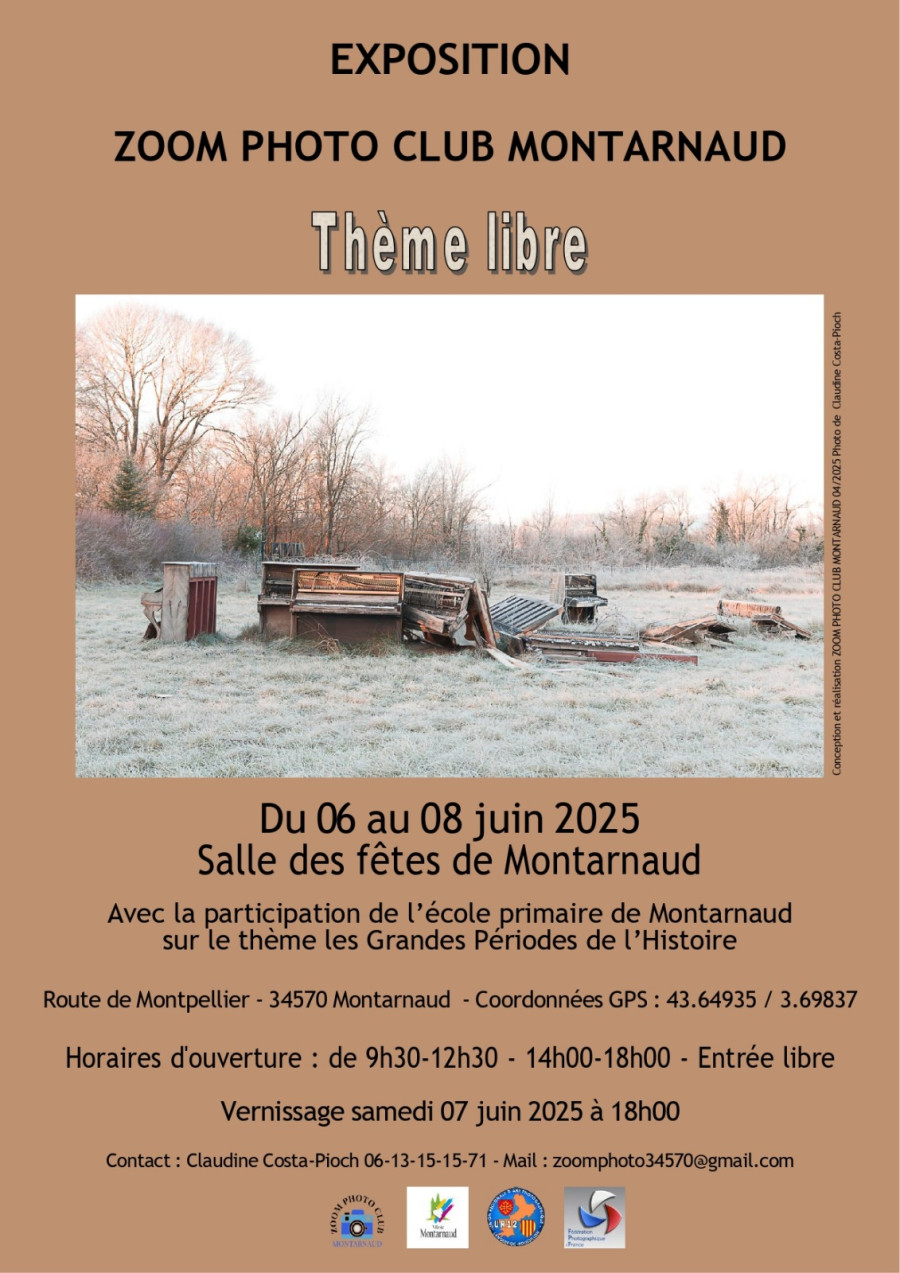 Exposition Zoom Photo Club de Montarnaud du 06 au 08 juin 2025